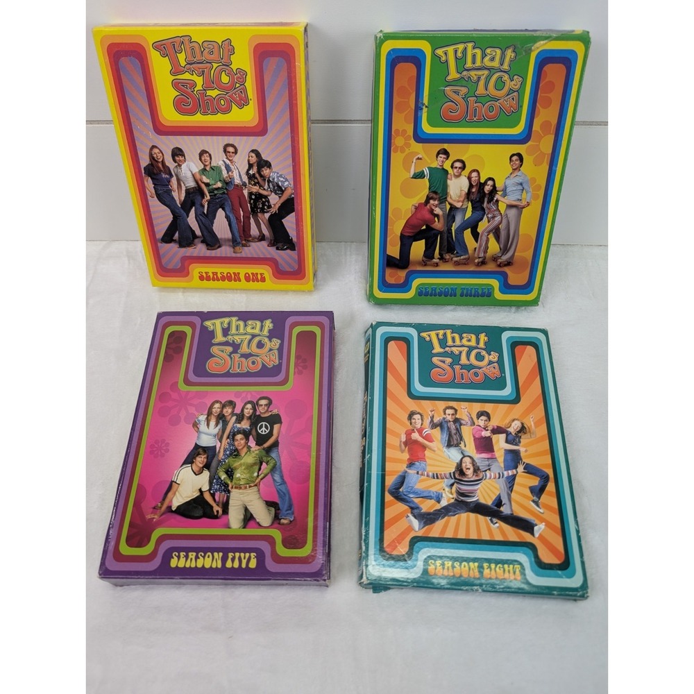 That '70s Show TV Series DVDs Lot Seasons 1, 3, 5, 8 Topher Grace Ashton Kutcher